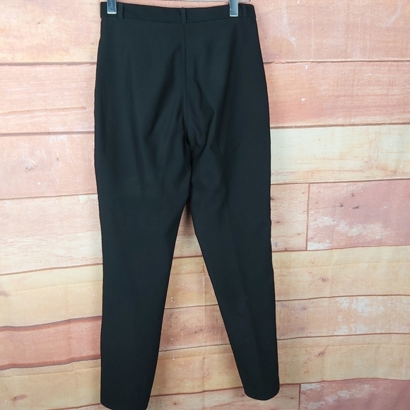Vintage suede front high rise stretch black pants size Medium - Picture 6 of 9